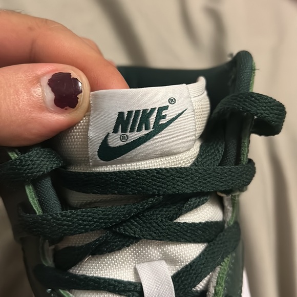 Nike dunk highs spartan green size 12 - Picture 13 of 13